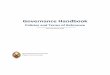 Governance Handbook: Policies and Terms of Reference 