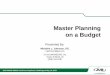 Master Planning on a Budget - PNWS-AWWA