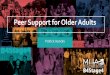 Peer Support for Older Adults - Mental Health America