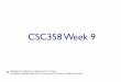 CSC358 Week 9 - University of Toronto