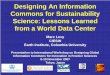 Designing An Information Commons for Sustainability 