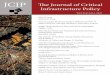JCIP e Journal of Critical Infrastructure Policy