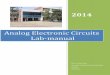 2014 Analog Electronic Circuits Lab-manual