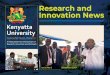 Research and Innovation News - Kenyatta University