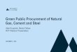 Green Public Procurement of Natural Gas, Cement and Steel