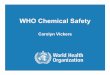 WHO Chemical Safety