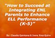 “How to Succeed at Integrating ENL Parents to Enhance ELL 