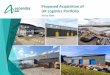 Proposed Acquisition of UK Logistics Portfolio