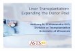 Liver Transplantation: Expanding the Donor Pool