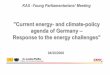 Current energy - and climate -policy agenda of Germany