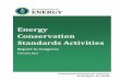 Energy Conservation Standards Activities