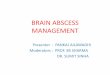 BRAIN ABSCESS MANAGEMENT - Neurosurgery Education And Training