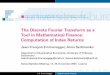 The Discrete Fourier Transform as a Tool in Mathematical Finance