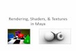 Notes on Maya Shading and Rendering (pdf)