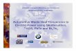 Automotive Waste Heat Conversion to Electric Power using
