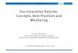 Eco-Innovation Policies: Concepts, Best Practices and Monitoring