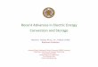 Recent Advances in Electric Energy Conversion and Storage