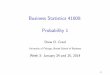 Business Statistics 41000: Probability 1 - Faculty