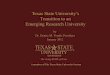 Texas State University's Transition to an Emerging Research