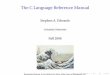 pdf - The C Language Reference Manual - Department of Computer