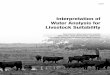 Interpretation of Water Analysis for Livestock Suitability (SDSU
