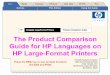 The Product Comparison Guide for HP Languages on - FTP of UFL