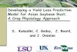 Develop yield loss prediction model - Plant Management Network
