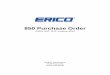 850 Purchase Order - ANSI ASC X12 Version 4010 - Erico
