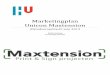Marketingplan Unicon Maxtension