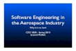 Software Engineering in the Aerospace Industry by Jerel Moffatt