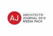 ARCHITECTS' JOURNAL 2013 mEdIA pACk