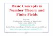 Basic Concepts in Number Theory and Finite Fields - Washington