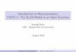 Introduction to Macroeconomics TOPIC 5: The IS-LM Model in - mwp