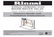 RINNAI DEMAND DUO WARM WATER VALVE Owners Guide and Installation Instructions