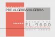 Pre-Algebra/Algebra for EL-9600 (376K)