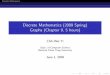 Discrete Mathematics (2009 Spring) Graphs (Chapter 9, 5 hours)
