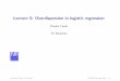 Lecture 5: Overdispersion in logistic regression