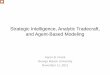 Strategic Intelligence, Analytic Tradecraft, and Agent-Based Modeling