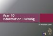 Year 10 Information Evening - Cranbrook School