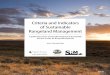 Criteria and Indicators of Sustainable Rangeland Management