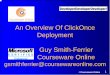 An Overview Of ClickOnce Deployment Guy Smith-Ferrier