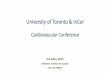 University of Toronto & InCor Cardiovascular Conference