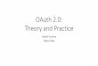 OAuth 2.0: Theory and Practice - Pedro F©lix's shared memory