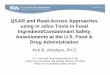 QSAR and Read-Across Approaches using in silico Tools in Food Ingredient/Contaminant Safety