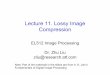 Lecture 11. Lossy Image Compression