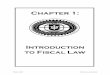 I Introduction to Fiscal Law - loc