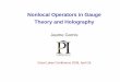 Nonlocal Operators in Gauge Theory and Holography