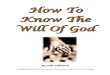 How To Know The Will Of God