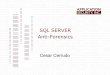 SQL SERVER Anti-Forensics - Black Hat