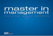 Master in Management Course Catalogue 2013 - IE